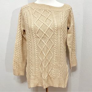 Sanctuary Asymmetrical Off Shoulder Knit Sweater